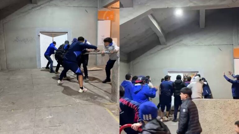 Hinchas de Universidad de Chile protagonizan serios destrozos en el Estadio Nacional durante duelo por Copa Libertadores
