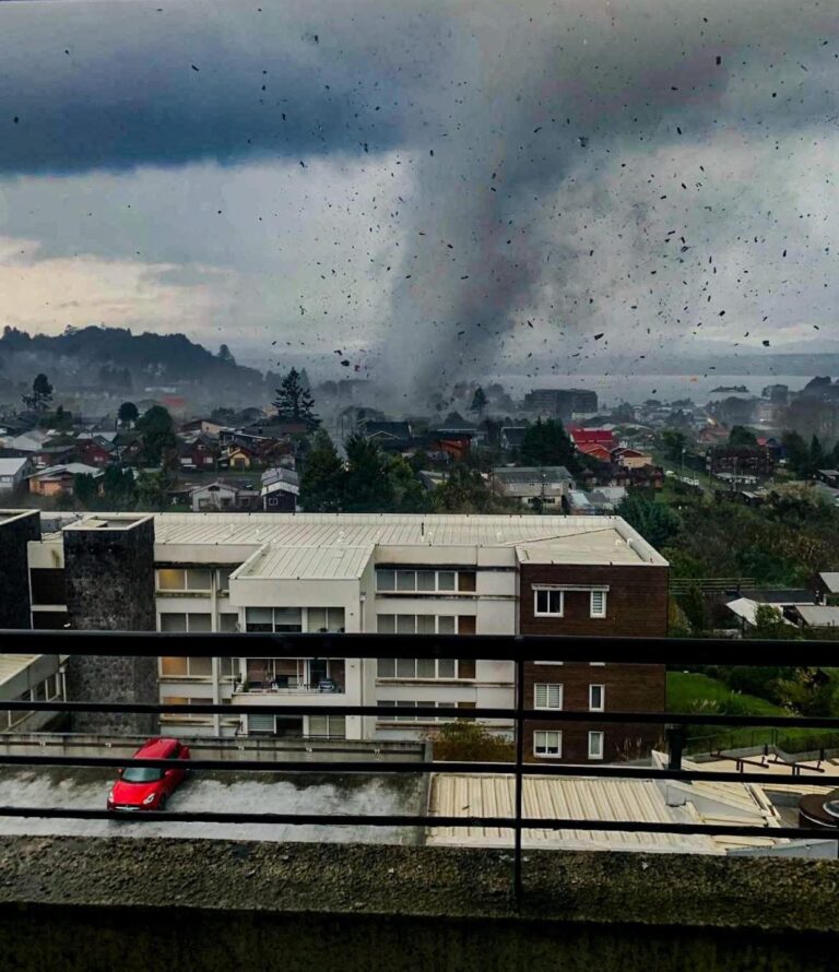 Revelan la velocidad máxima que alcanzó el tornado en Puerto Varas: Se decretó alerta roja comunal