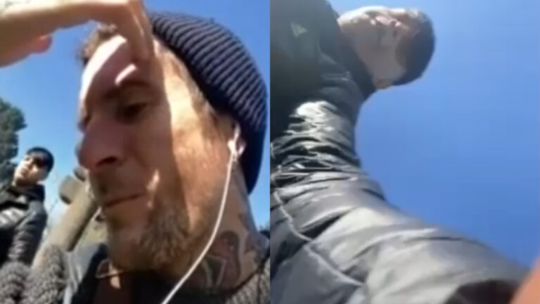 Insólito robo de teléfono a vocalista de Niño Cohete en plena entrevista: Ladrón quedó grabado en cámara