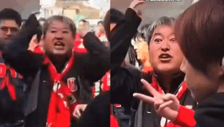 Captan a hincha japonés insultando en español a fanáticos de River en el Mundial de Clubes