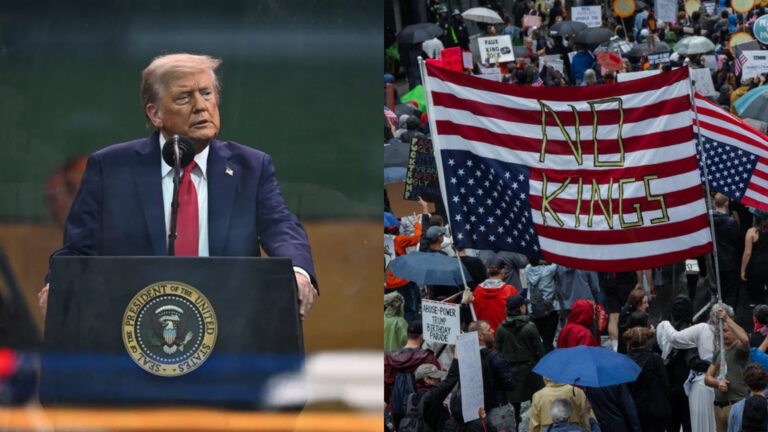 Estados Unidos: Trump lideró el mayor desfile militar en décadas de Washington en medio de protestas “No Kings” a lo largo del país