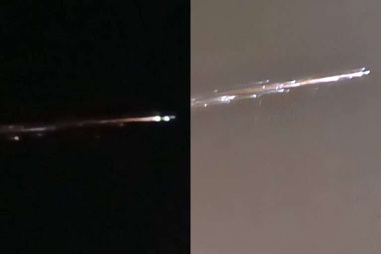 ¿OVNI, meteorito o basura espacial? Captan misterioso objeto luminoso cruzando el cielo en el norte de Chile