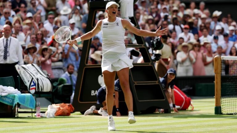 Iga Świątek gana su primer título individual de Wimbledon con una victora sin precedentes en el tenis