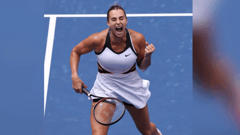 Aryna Sabalenka derrotó a Rebeka Masarova y pasó la primera ronda del US Open