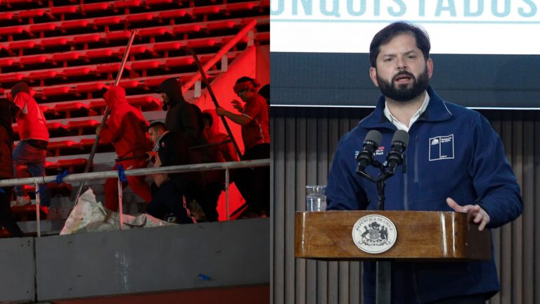 Boric informa que hinchas de Independiente que agredieron a fanáticos de la U 