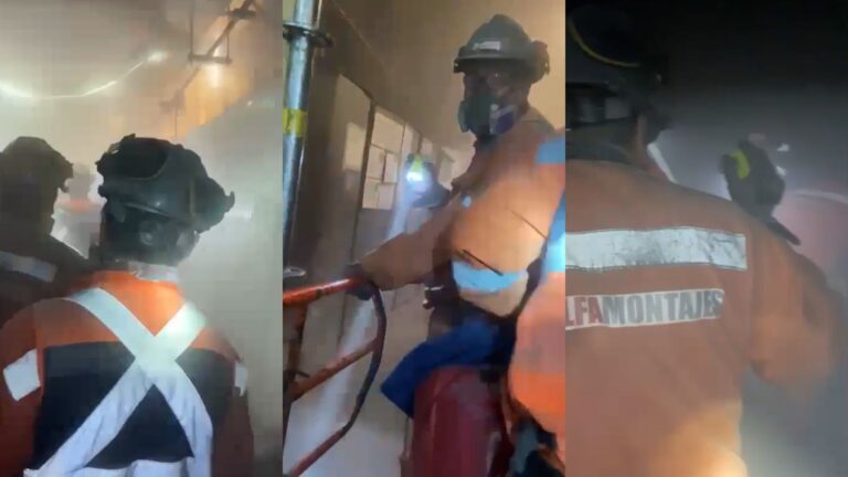 Minutos de terror: Videos registran como trabajadores vivieron el derrumbe en mina El Teniente