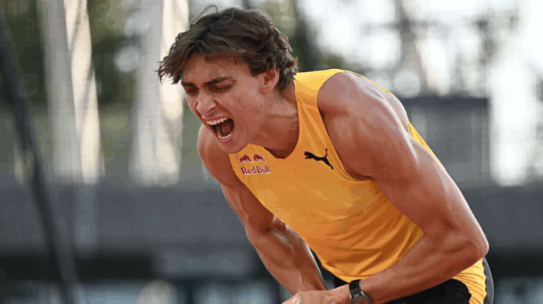Mondo Duplantis lo hizo otra vez: Superó por 13° vez el récord mundial de salto con garrocha