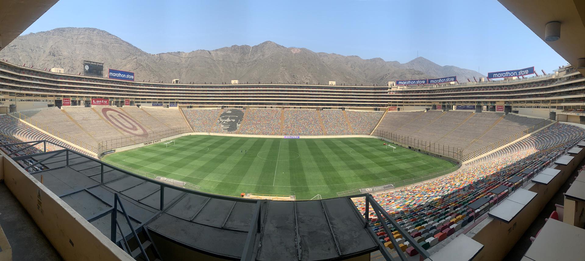 Fotografia de archivo del Estadio Monumental de Lima, que este lunes ha sido escogido por la Conmebol para acoger la final de la Copa Libertadores de 2025, como ya ocurrió en la de 2019. EFE/Mikhail Huacán.