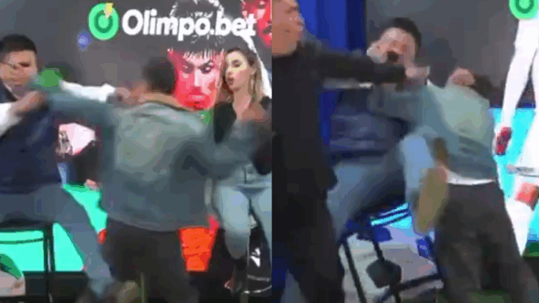 Conductor peruano pierde los estribos y agrede a su colega en vivo durante análisis pospartido de U de Chile vs. Alianza Lima