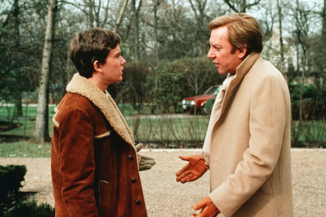 Sutherland y Timothy Hutton en la aclamada película de 1980 "Gente corriente". La película ganó cuatro premios Óscar. Paramount/Kobal/Shutterstock