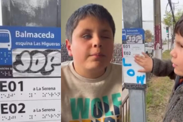 Niño ciego que denunció mal estado de señaléticas en Braille agradece el apoyo: “Estoy muy contento de crear empatía”