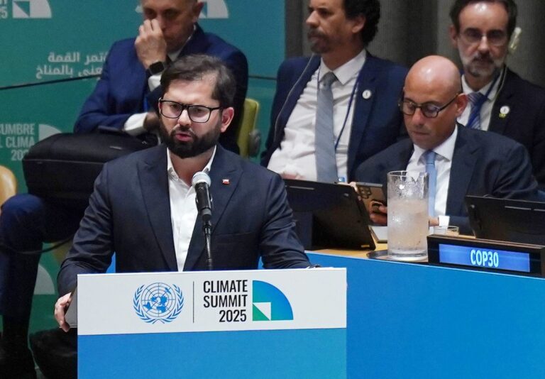 Presidente Boric contra Trump por negar la crisis climática: “Todos en la ONU debiéramos rebelarnos”
