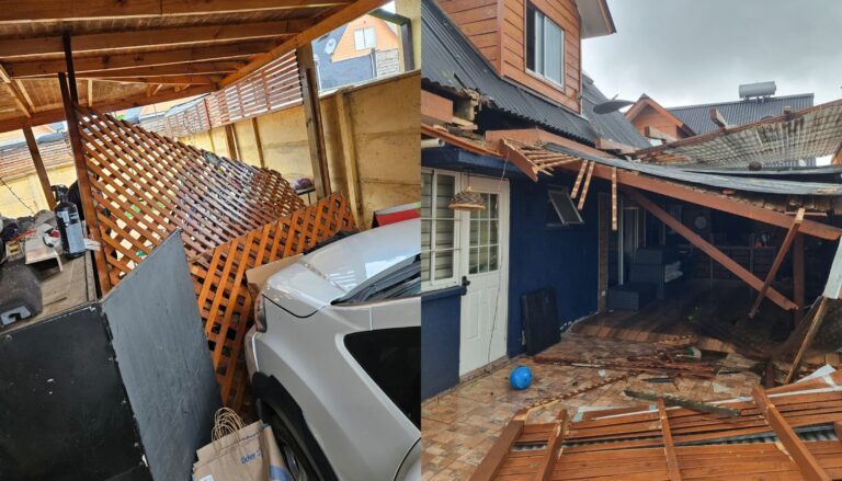 Tornado en Linares deja más de 150 casas afectadas y más de 800 clientes sin electricidad