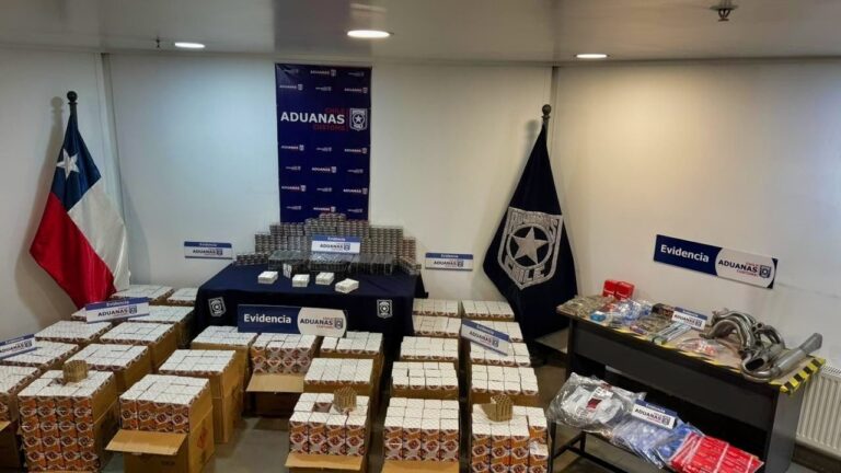 Camión escáner permitió detectar contrabando de fuegos artificiales, cigarros y sustancias anabólicas en Paso Los Libertadores