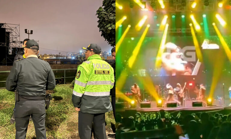 Cuatro miembros de la banda de cumbia peruana Agua Marina fueron heridos por disparos en pleno concierto