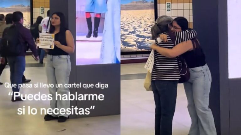 “Puedes hablarme si lo necesitas”: Joven impulsa campaña de salud mental en Metro de Santiago ante alza de suicidios