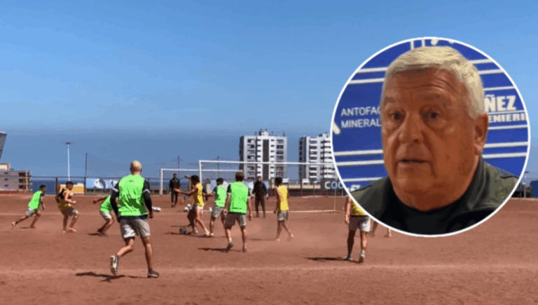 DT de Deportes Antofagasta sorprende entrenando en cancha de tierra: Lejos de una excentricidad, una declaración de principios 