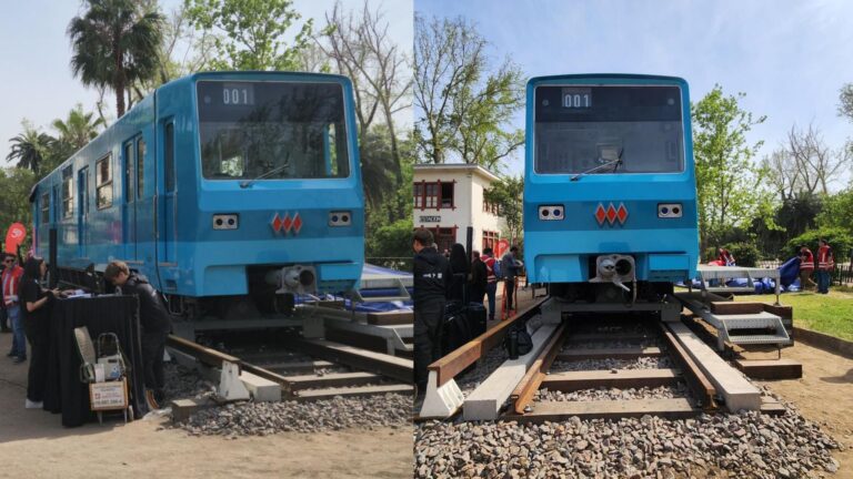 El histórico carro NS74 del Metro llegó al Museo Ferroviario: 