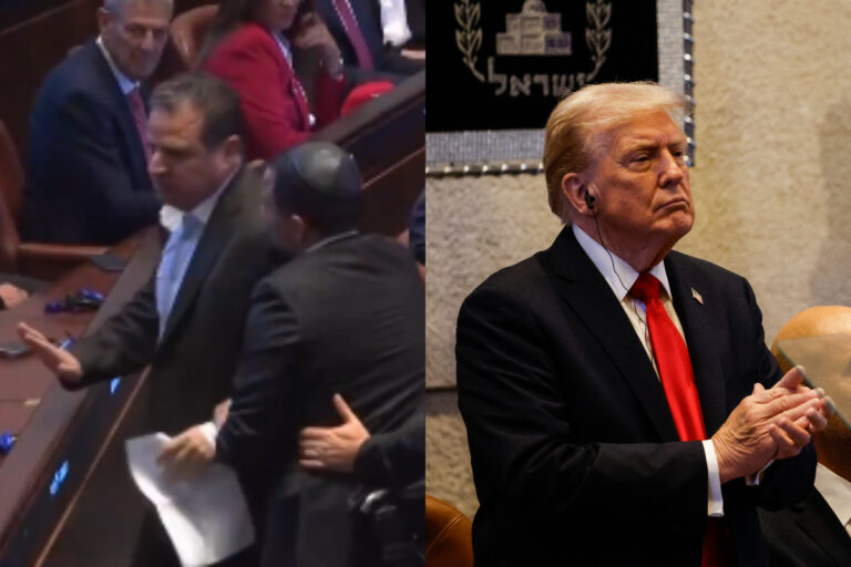 Dos diputados israelíes fueron expulsados por interrumpir el discurso de Trump para pedir que “reconozcan a Palestina”