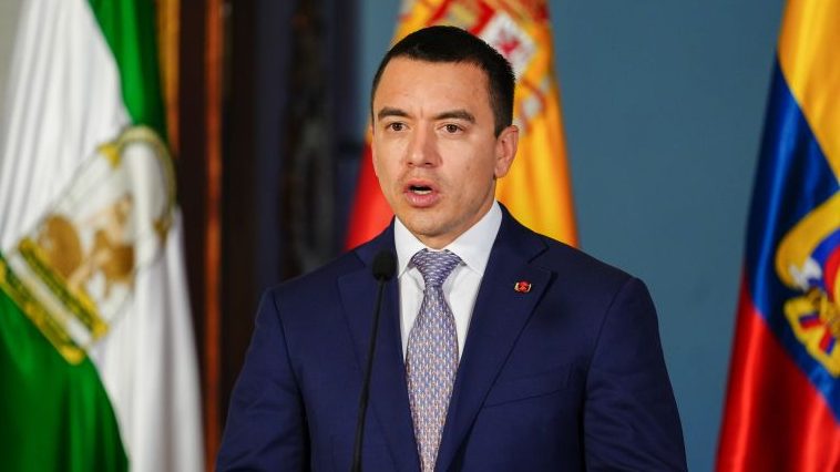 Protestas en Ecuador: Presidente Noboa dice que está “abierto a dialogar”, pero “no con aquellos que quieren destruir la democracia”