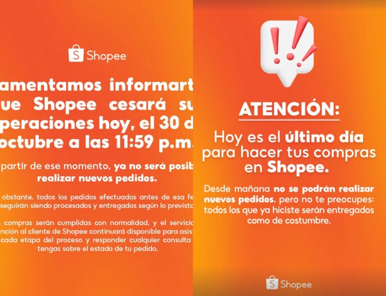 Shopee anuncia sorpresivo cierre de operaciones en Chile a partir de mañana