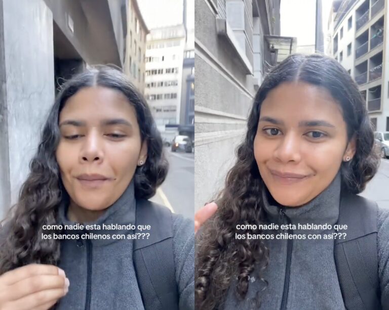 Brasileña fue a un banco chileno y esto fue lo que más le sorprendió