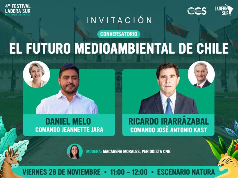 Representantes de Kast y Jara debaten sobre el futuro ambiental de Chile en el Festival Ladera Sur 2025