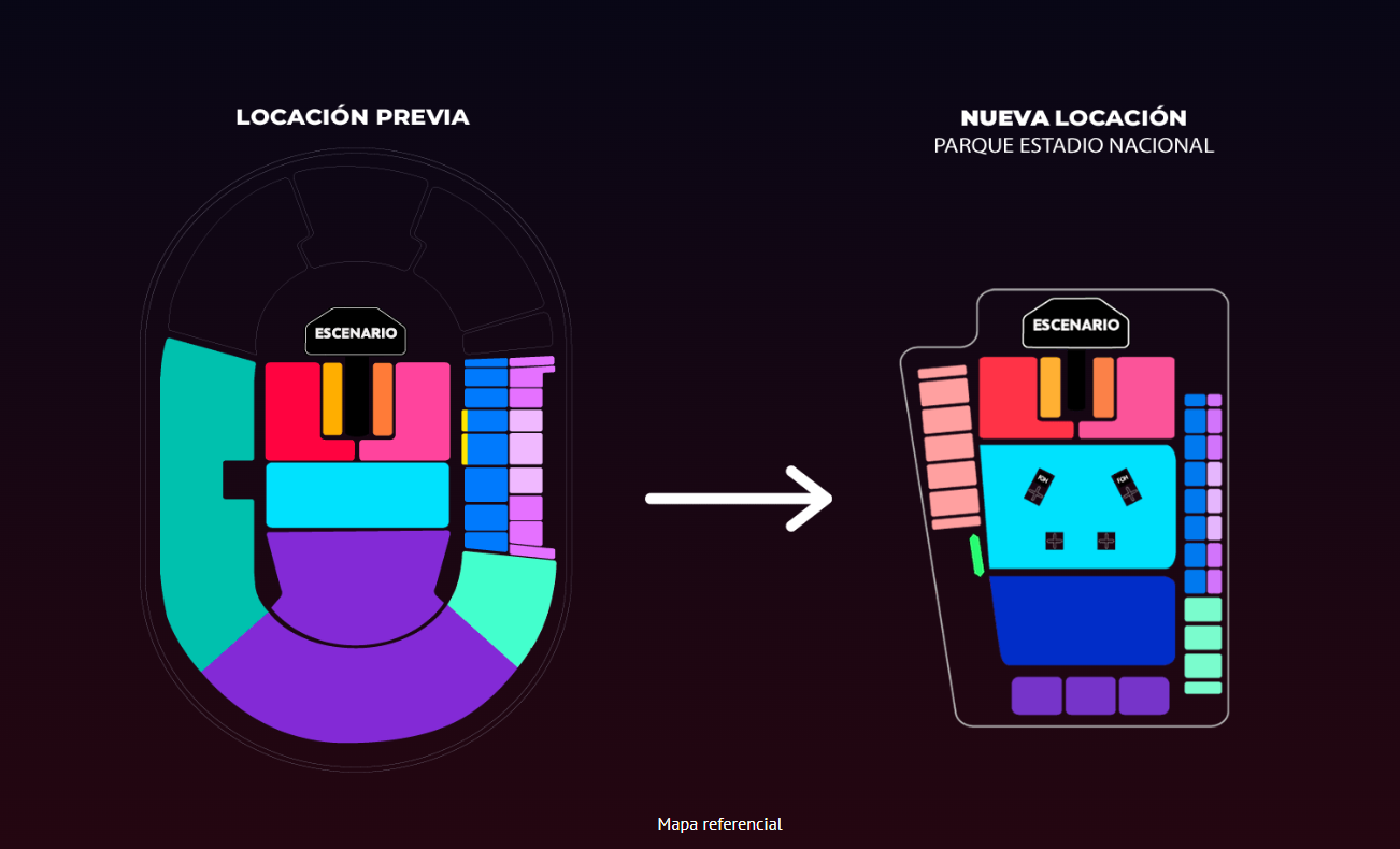 Cambian recinto para el concierto de Shakira en Chile/Punto Ticket