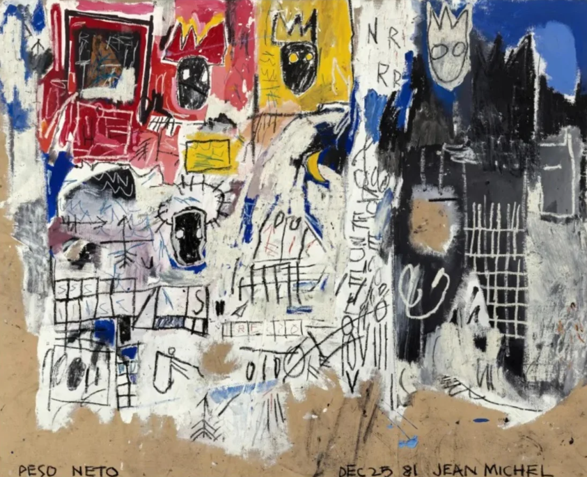 Esta pintura de 1981 de Jean-Michel Basquiat encabezó las ventas de arte contemporáneo de la noche. Florian Perlot/Cortesía de Sotheby’s