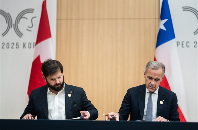 Chile y Canadá actualizaron el Acuerdo Marco de Asociación Estratégica entre ambos países/Presidencia