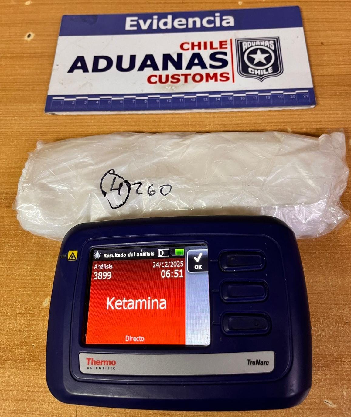 En paso fronterizo Chacalluta interceptan a 4 viajeros con ketamina oculta entre sus ropas/Aduanas