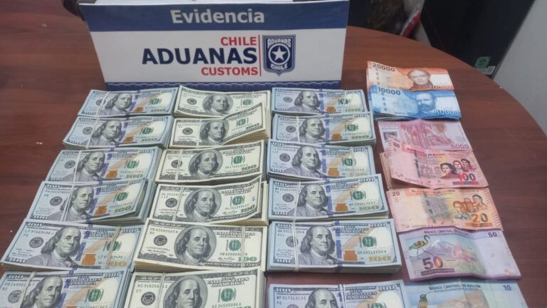 Aduanas detectó 175 mil dólares en efectivo en estructura de auto y neumático en Paso Fronterizo Ollagüe