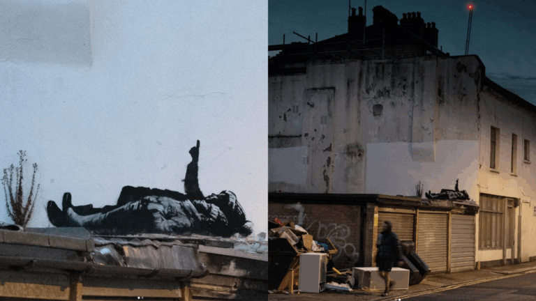 Banksy reaparece en Londres: Obra estuvo presente solo unas pocas horas antes de ser cubierta