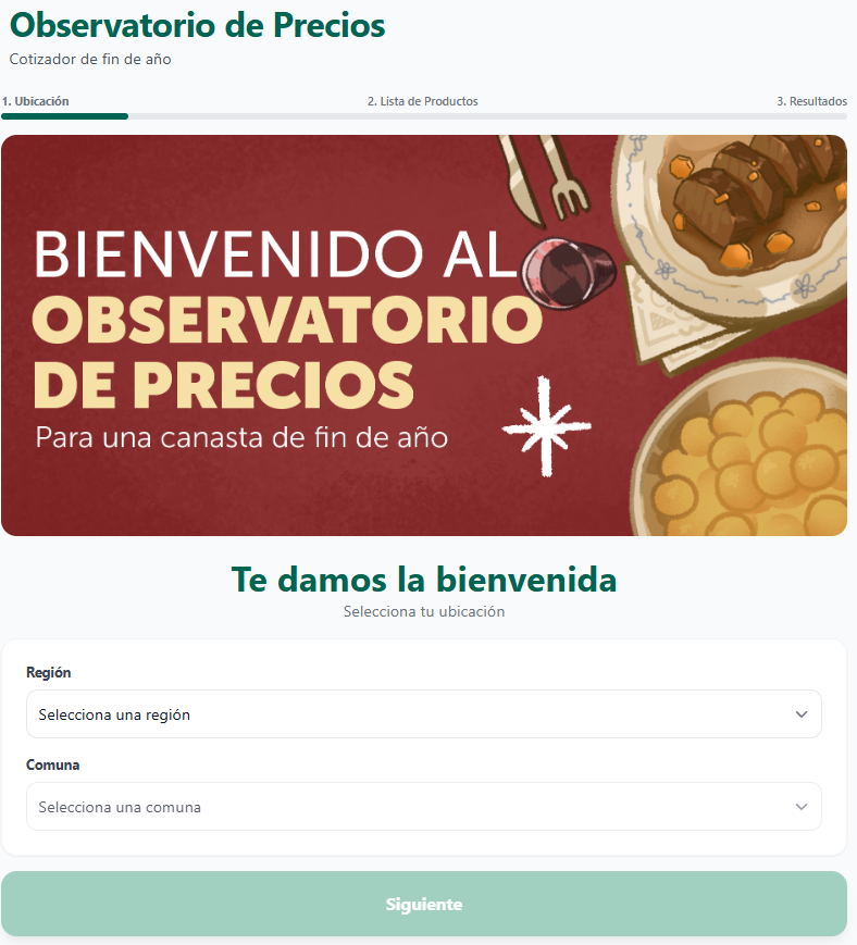 Cotizador de cenas de fin de año/Sernac