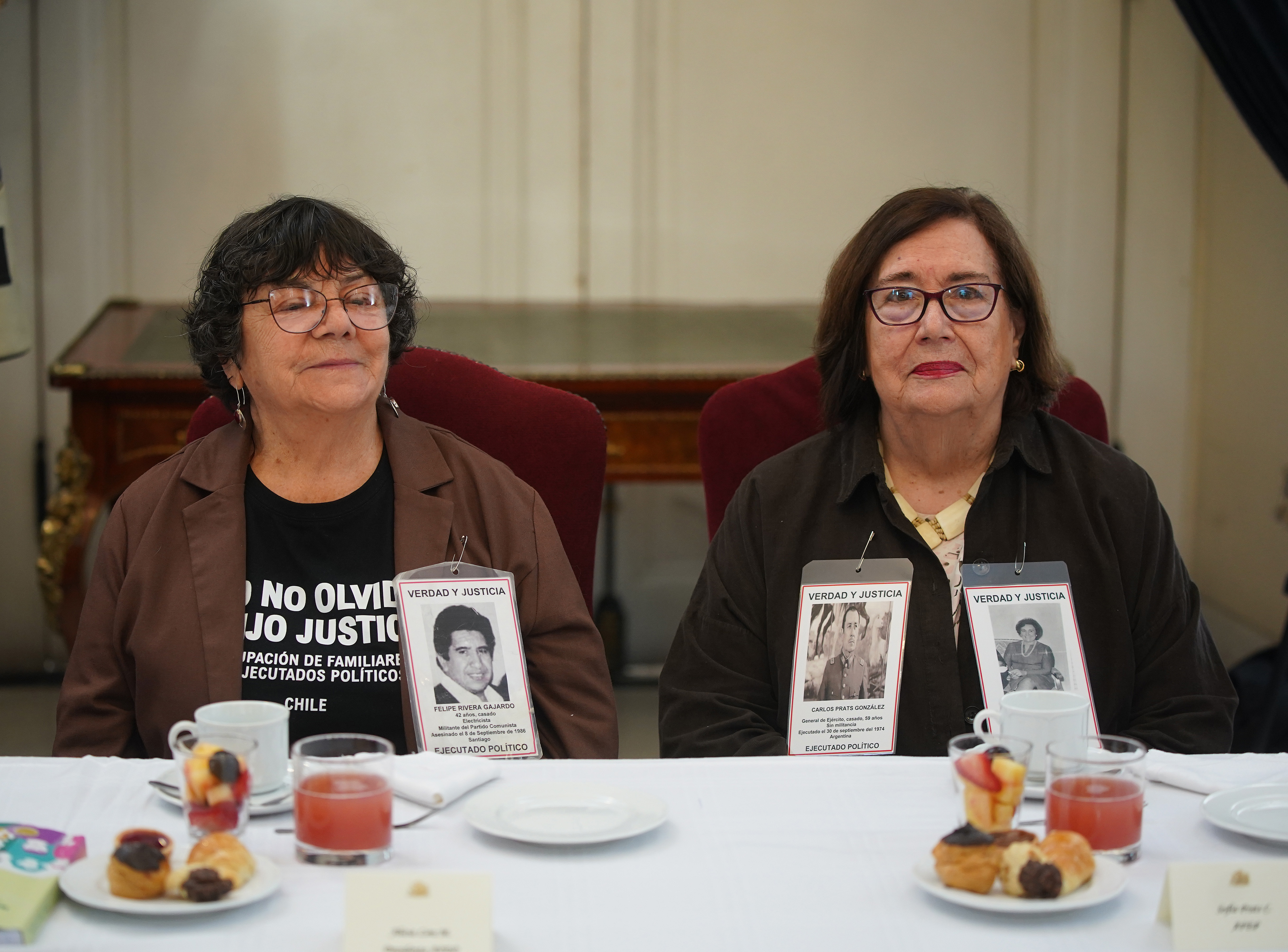 Presidente Boric encabezó desayuno con miembros de la Agrupación de Familiares de Ejecutados Políticos en La Moneda/Presidencia