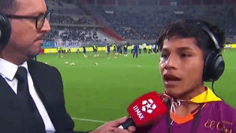 Joven peruano que relató desde un cerro cumple su sueño y narra su primer partido desde una cabina