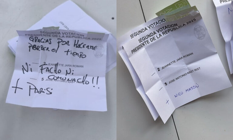 Los votos nulos más insólitos de la segunda vuelta presidencial: De referencias a Parisi a un apoyo a Massú