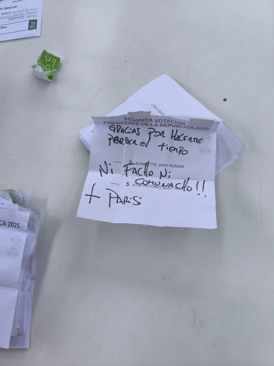 Los votos nulos más insólitos de la segunda vuelta presidencial: De referencias a Parisi a un apoyo a Massú