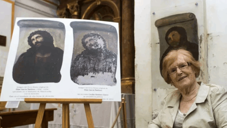 Muere a los 94 años Cecilia Giménez, la anciana que “restauró” el Ecce Homo y lo volvió famoso