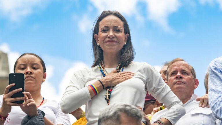 Cancelan la rueda de prensa de la Nobel de Paz venezolana María Corina Machado en Oslo