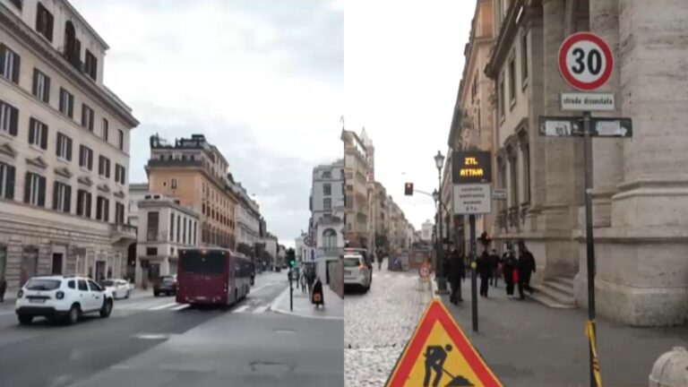 Roma limita la velocidad en el centro a un máximo de 30 km/h