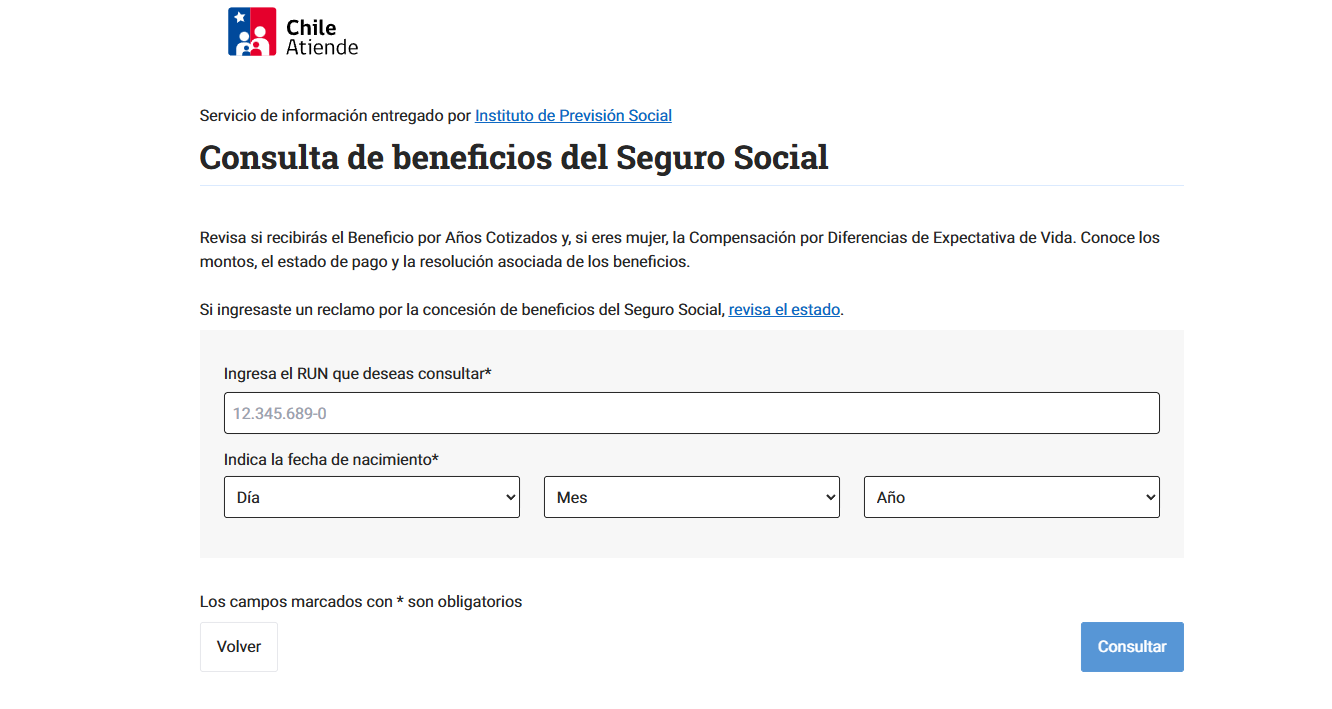 Inicia pago de beneficios del Seguro Social/ChileAtiende