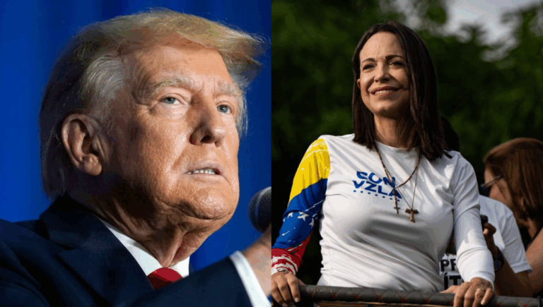 Trump cuestiona el liderazgo de Corina Machado en medio de la crisis venezolana y afirma cooperación con Delcy Rodríguez