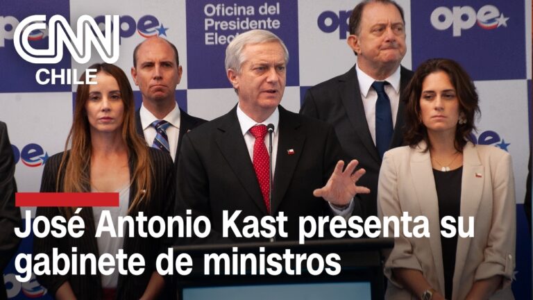 EN VIVO | José Antonio Kast presenta a su gabinete ministerial