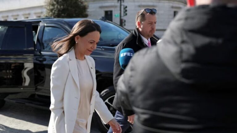 “Contamos con Trump para la liberación”: Machado tras reunión en la Casa Blanca por la situación de Venezuela