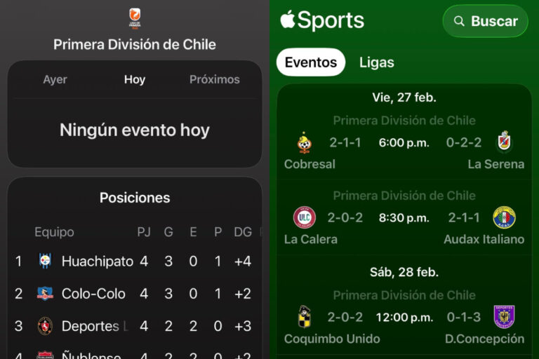 Apple Sports ya está disponible en Chile: ¿Cómo funciona la app gratuita que permite seguir la Primera División y otras ligas?