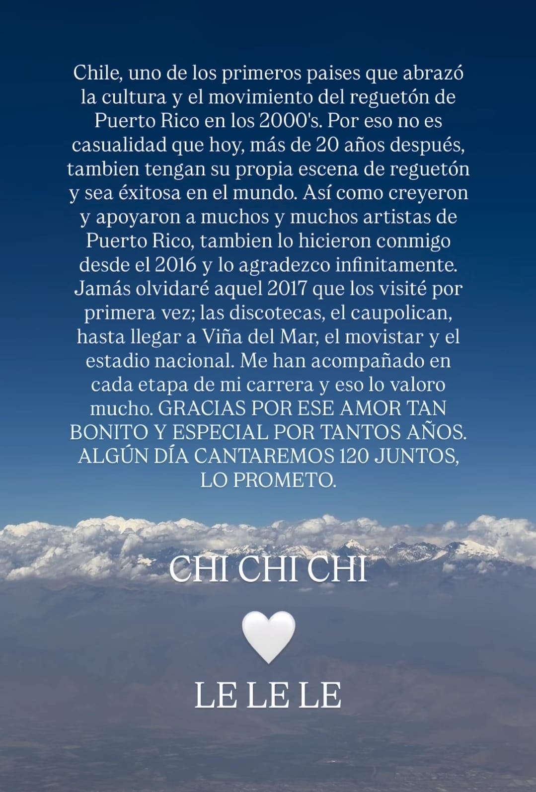 Bad Bunny envía emotivo mensaje tras su paso por Chile: También compartió canción de Los Prisioneros